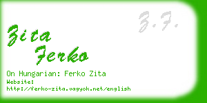 zita ferko business card